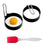 2 Non Stick Fried Egg Shaper Stainless Steel Pancake Ring Mold Cooking Tool