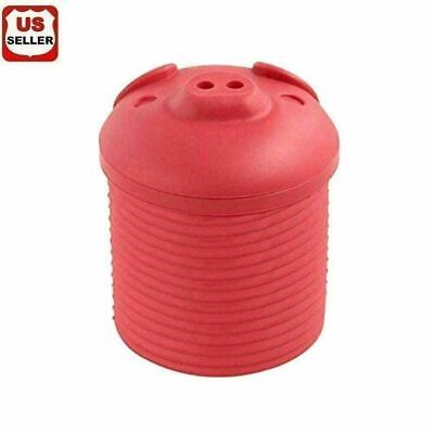 Silicone Pig Bacon Grease Holder Container with Mesh Strainer Dust-Proof Lid