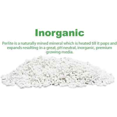 Perlite White Planting Soil Organic Additive Growing Medium 59.8qt/2-1cu ft Bags