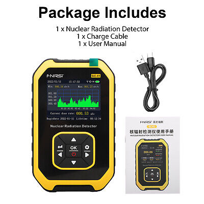 LCD Nuclear Radiation Geiger Counter Tube Detector β γ X-Ray Dosimeter Monitor