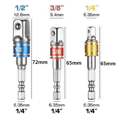 7-pack 3/8" to 1/4" 1/2 inch Drive Ratchet SOCKET ADAPTER REDUCER Air Impact Set