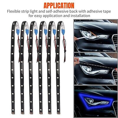 12Pcs Blue LED Rock Strip Underbody Wheel Light for Offroad Truck Boat Car ATV