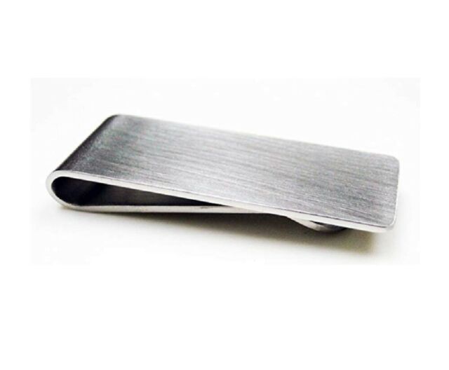 Stainless Steel Money Clip Silver Metal Pocket Holder Wallet Credit Card Holder