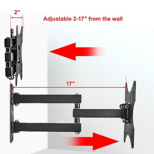 Full Motion TV Wall Mount Bracket Swivel for TV up to 42 inches