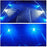 12 Pcs Marine Boat LED Deck Courtesy Lights Waterproof Blue Stern Transom Light