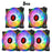 USA 5Pack RGB LED Quiet Computer Case PC Cooling Fan 120mm