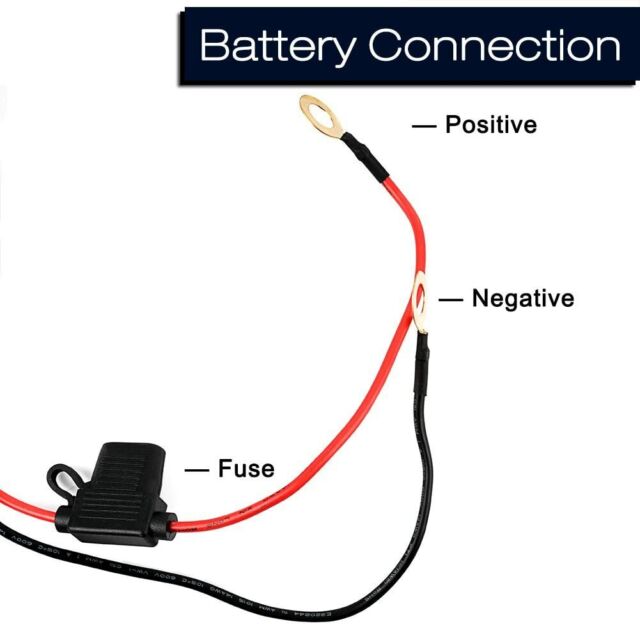 Wiring Harness For LED Light Bar Pod Headlight Fog Lamp Fuse Relay ON/OFF Switch