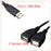 USB 2.0 A Male To 2 Dual USB Female Jack Y Splitter Hub Power Cord Adapter Cable