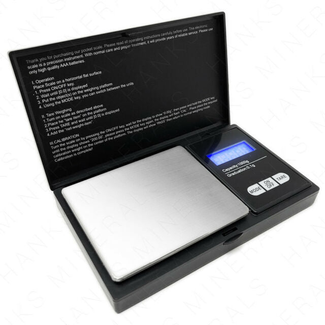 Digital Pocket Scale 1000g x 0.1g Portable Weight Jewelry Gram Coin Gold