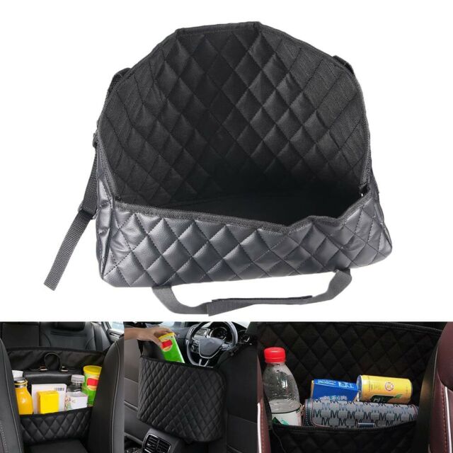 Advanced Car Net Pocket Handbag Holder PU Leather Between Car Seat Storage