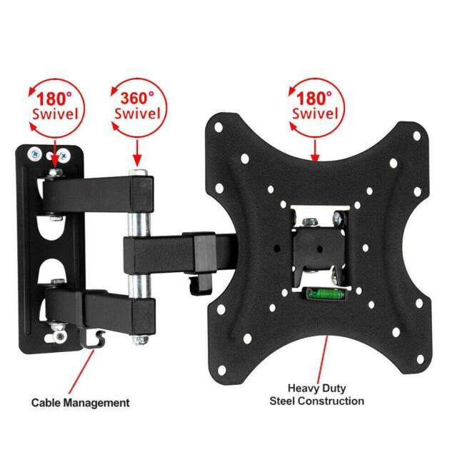Full Motion TV Wall Mount Bracket Swivel for TV up to 42 inches