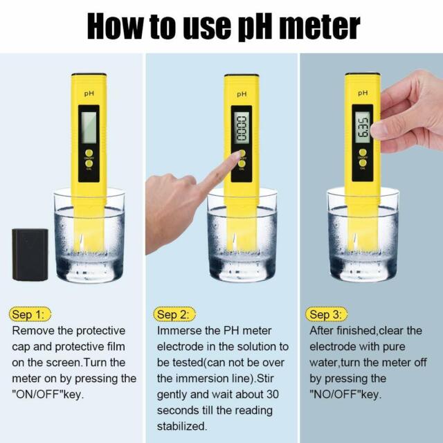 Digital Electric PH Meter LCD Tester Pocket Hydroponics Aquarium Water