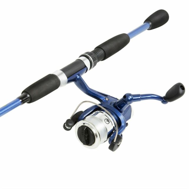Blue Bait Cast Open Face Spinning 2 Pc Rod and Reel Combo 63 In Fishing Pole