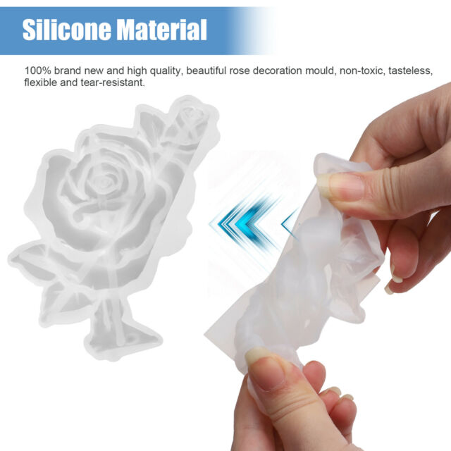 Silicone Resin Casting Mold DIY Rose Flower Table Mold