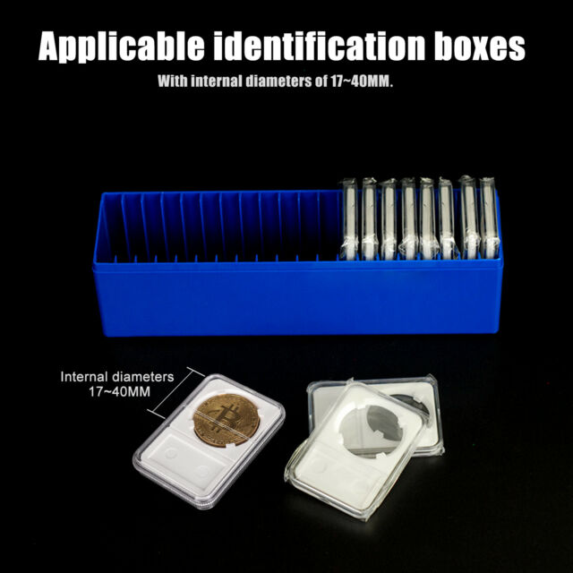 Coin Storage Holders Box Plastic Capsules Case 20 Certified PCGS NGC Slab US