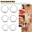 3 Pairs Men Women Stainless Steel Ear Earrings Cartilage Lip Piercing Nose Hoop