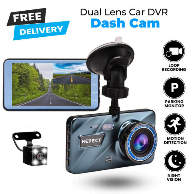 Dual Lens Car DVR Dash Cam Video Recorder G-Sensor 1080P Front and Rear Camera