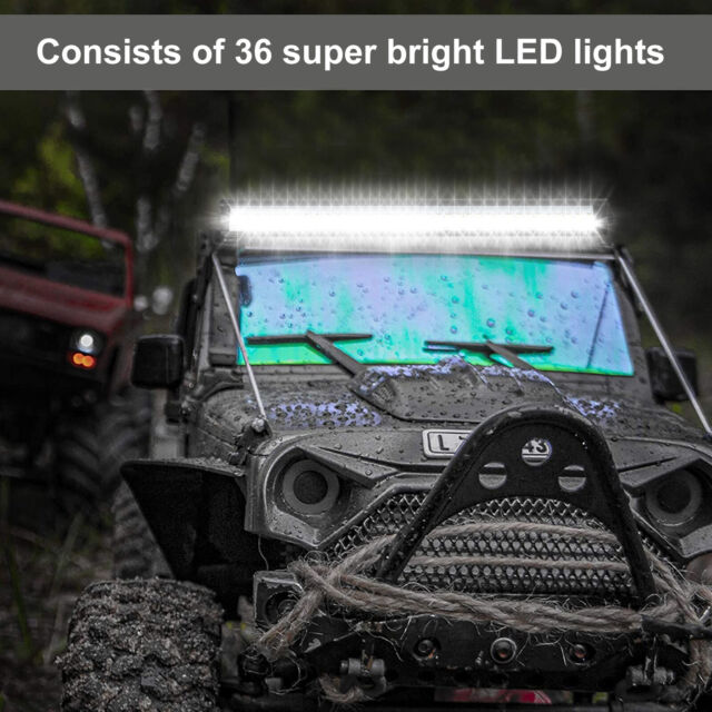 RC Car Bright 36 LED Roof Lamp Metal Light Bar for 1/10 SCX10 90046 TRX4