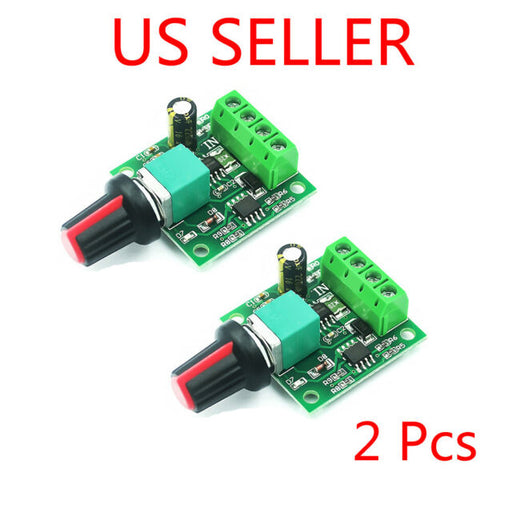 2 PCs Low Voltage DC 1.8V 3V 5V 6V 12V 2A Motor Speed Controller PWM