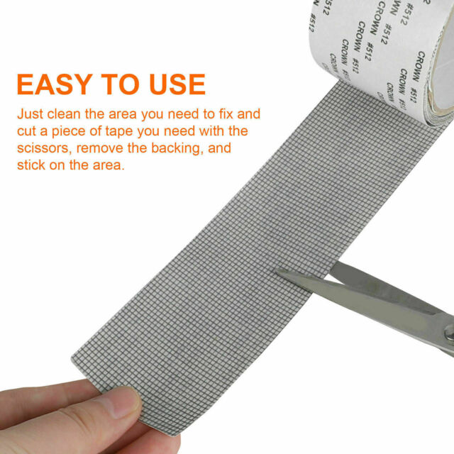 Screen Patch Repair Kit Window Repair Tape Fiberglass Covering Mesh Tool 5*200cm