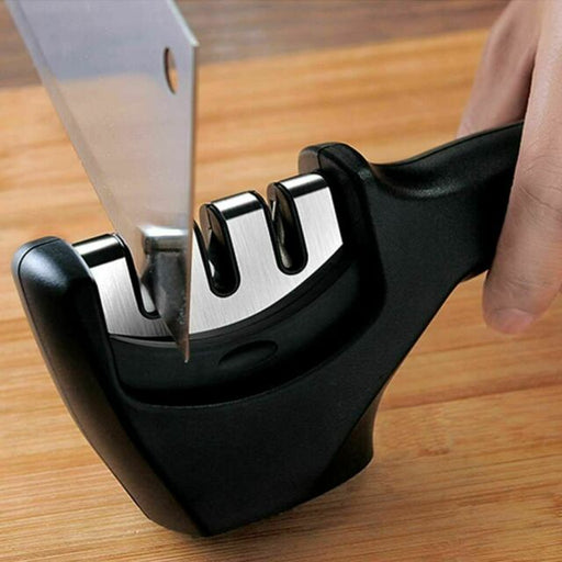 Knife Sharpener Professional Ceramic Tungsten Kitchen Sharpening System 3 Stage