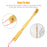 3X Natural Bamboo Wooden Rake Back Scratcher