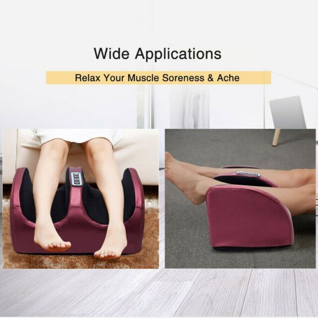 Electric Foot Calf Massager Massage Machine Ankle Leg Heated