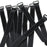 10 Qty 8" Black Cable Ties ~ Wire Cord Straps Reusable Hook & Loop