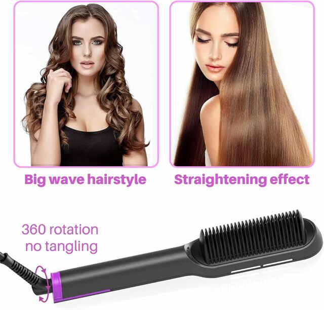 Hair Straightener Brush Hot Comb Hair Straightening Lady Hairdressing Tool Gifts