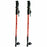 2 PCS Trekking Walking Hiking Sticks Anti-shock Adjustable Alpenstock Poles Red