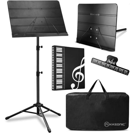 Professional Sheet Music Stand, With Portable Carrying Bag, and Music Folder