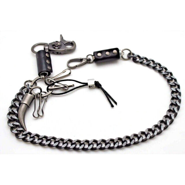 Men's Strong Leash Heavy Horn Metal Wallet Chain Key Chain