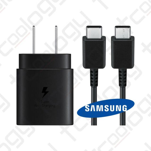 Original Samsung Galaxy S21 Series 25W Super Fast Wall Charger & USB C Cable
