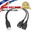 USB 2.0 A Male To 2 Dual USB Female Jack Y Splitter Hub Power Cord Adapter Cable