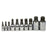 10pc XZN Triple Square 12 Point Spline Bit socket Set 4MM - 18MM