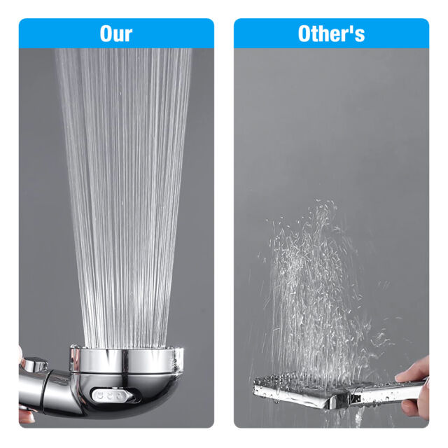 3 In 1 High Pressure Showerhead Handheld Shower Head (A COMPLETE SHOWER SET)