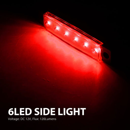 Red 10 Pods LED Rock Lights For Jeep Offroad Car Truck ATV Boat Underbody Light