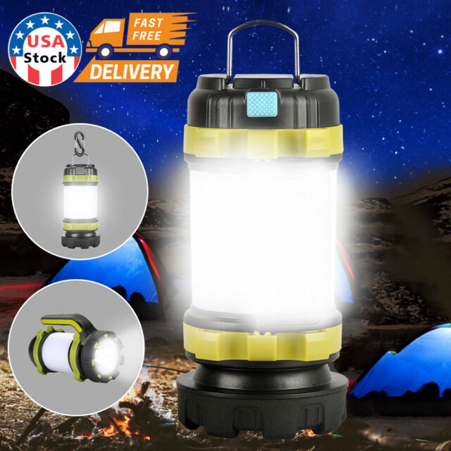 USB LED lantern rechargeable Light Camping Emergency Outdoor Hiking Lamps USA