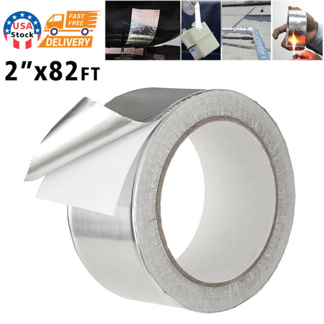 82FTx2" Aluminum Foil Tape HVAC Ducts Insulation Equipment Repair Adhesive Tape