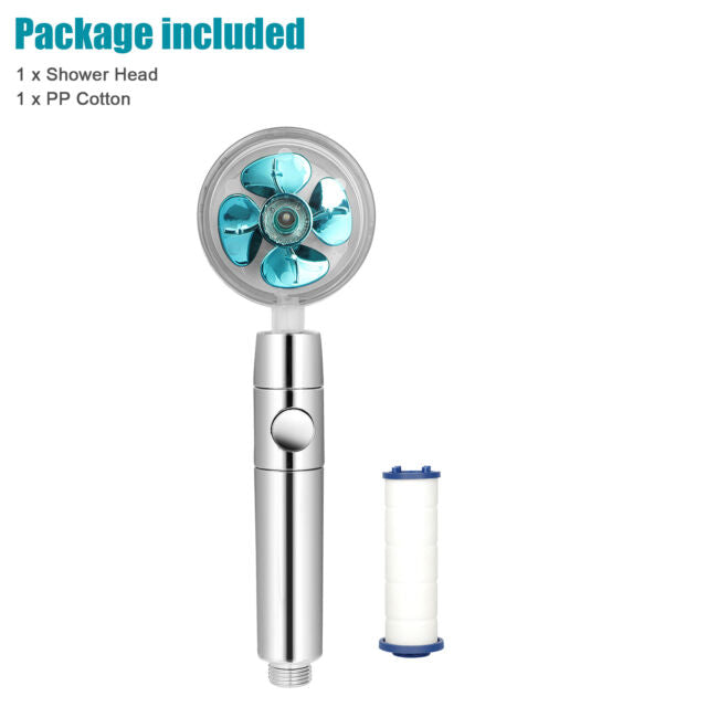 Shower Head Water Saving Flow 360 Rotating High Pressure Nozzle