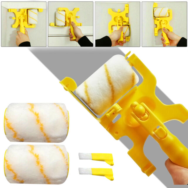 Multifunctional Clean-Cut Paint Edger Roller Brush Safe Tool for Wall Ceiling US
