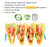 4 Pcs Taco Holder Mexican Food Wave Shape Hard Rack Stand Kitchen Cooking Tool