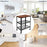 3 Layer Rolling Kitchen Bakers Rack Shelf Microwave Oven Stand Storage Cart