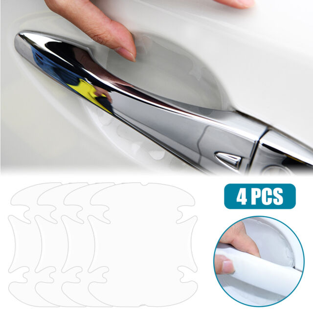 4PCS Clear Carbon Fiber Car Door Handle Protector Film Anti-Scratch Accessories