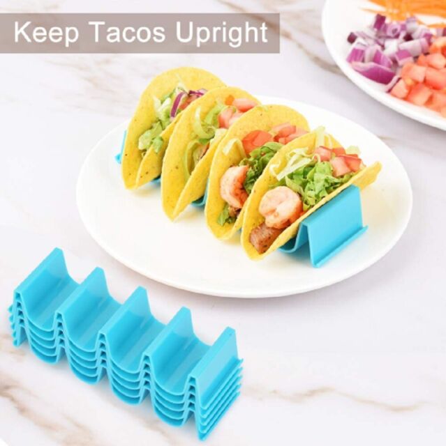 4 Pcs Taco Holder Mexican Food Wave Shape Hard Rack Stand Kitchen Cooking Tool