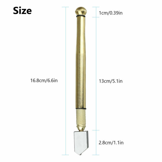 Professional Diamond Tip Glass Cutter Tungsten Carbide Precision Cutting Tool US