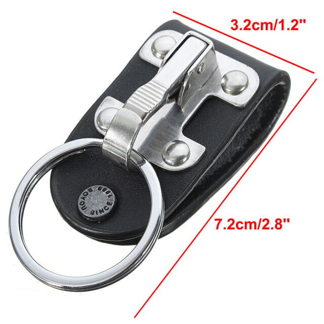 Stainless Steel Belt Clip Belt Key Holder Keychains Keyrings