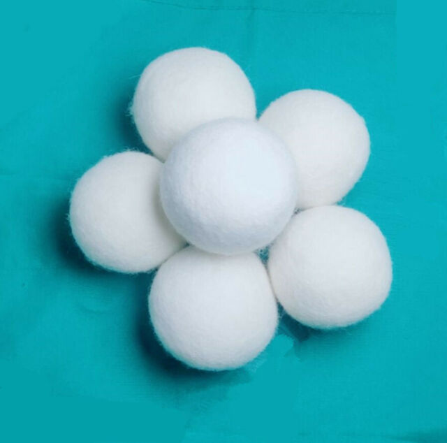 7 Handmade Organic New Zealand Wool Dryer Balls Natural Laundry Fabric Softener