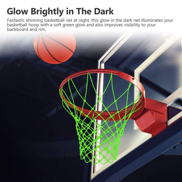 Amazing Glow In The Dark Light Sun Powered Basketball Hoop Net Shoots Training