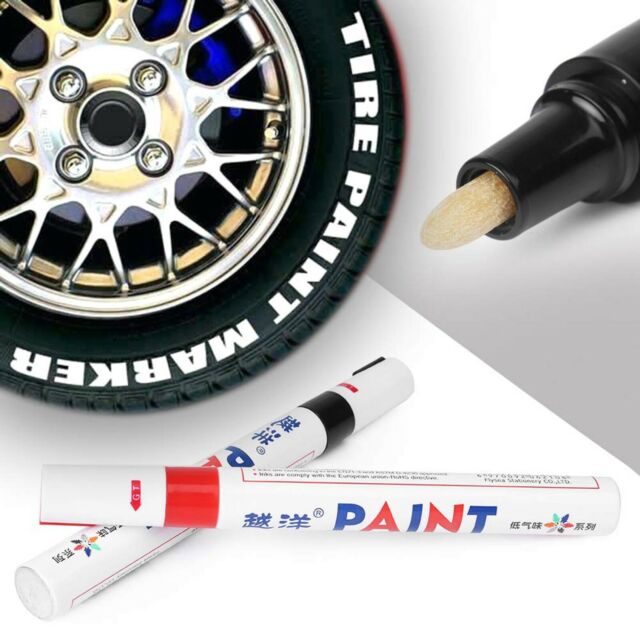 6PC White Paint Pen Marker Waterproof Permanent Car Tire Lettering